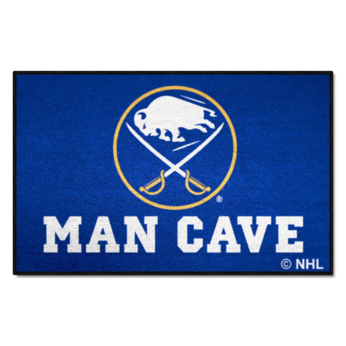 Buffalo Sabres Man Cave Starter Mat Accent Rug - 19in. x 30in.