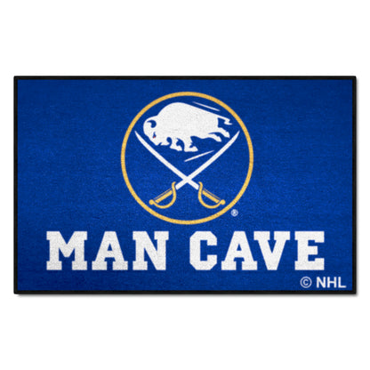 Buffalo Sabres Man Cave Starter Mat Accent Rug - 19in. x 30in.