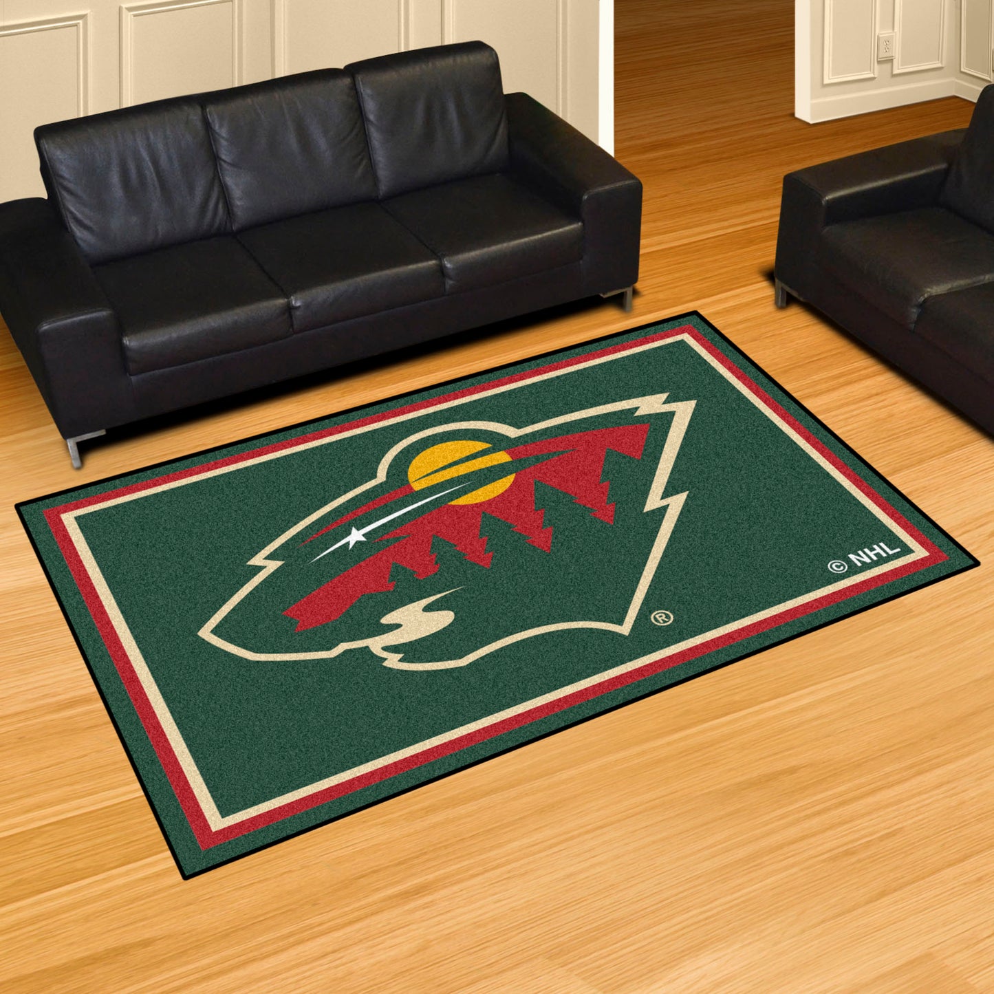 Minnesota Wild 5ft. x 8 ft. Plush Area Rug