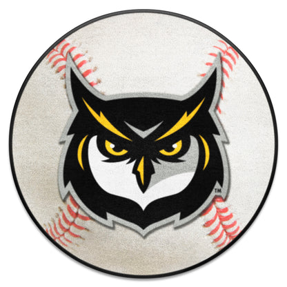 Kennesaw State Owls Baseball Rug - 27in. Diameter - "Owl" Logo