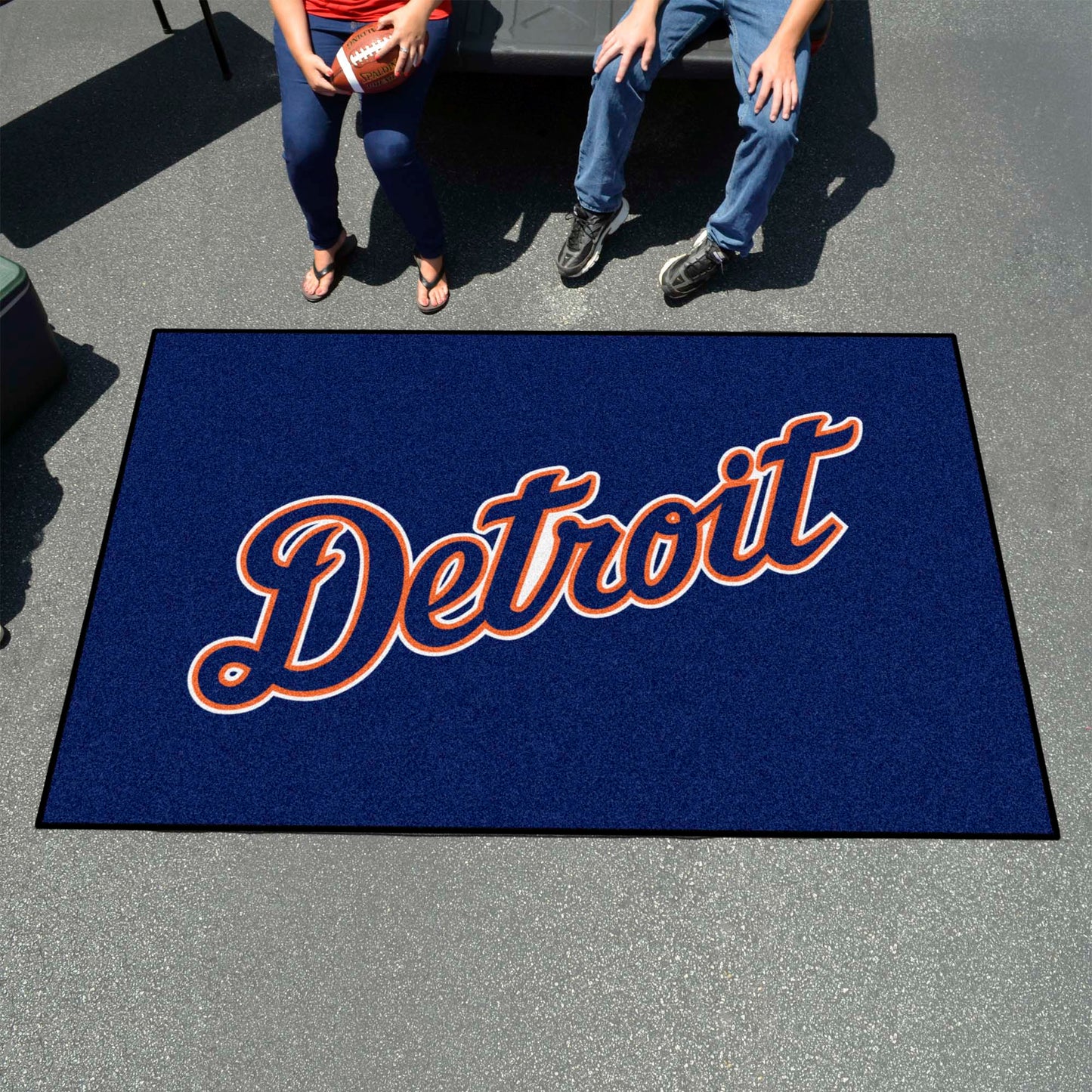 Detroit Tigers Ulti-Mat Rug - 5ft. x 8ft. - Detroit Script Alternate Logo