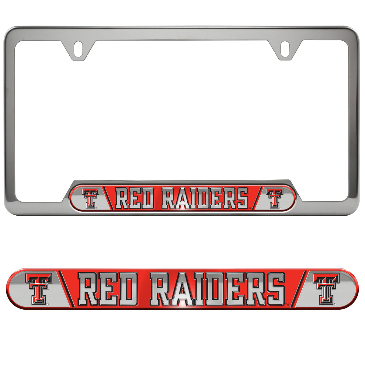 Texas Tech Embossed License Plate Frame, 6.25in x 12.25in