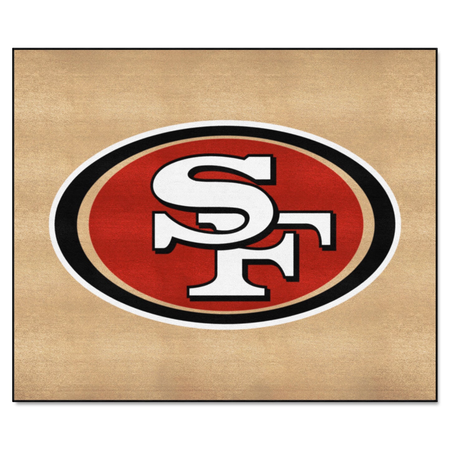 San Francisco 49ers Tailgater Rug - 5ft. x 6ft. - 49ers Primary Logo, Gold