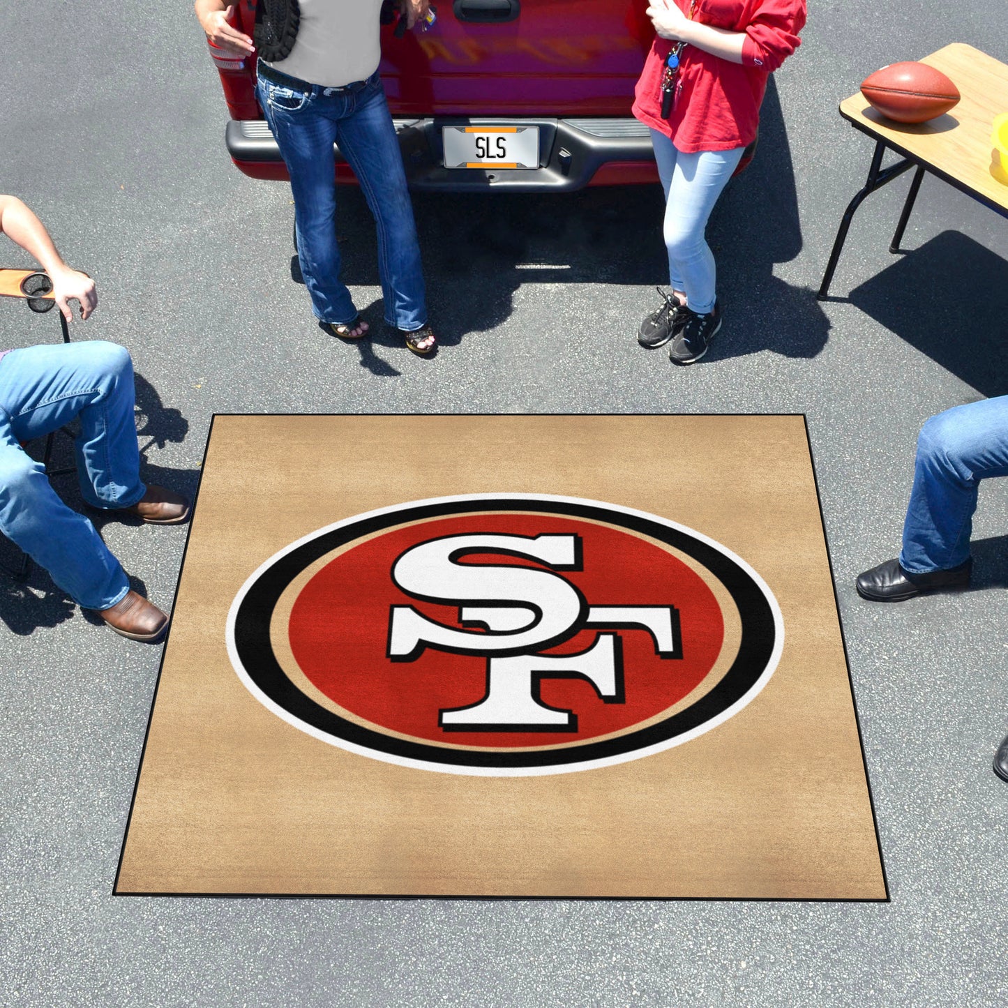 San Francisco 49ers Tailgater Rug - 5ft. x 6ft. - 49ers Primary Logo, Gold