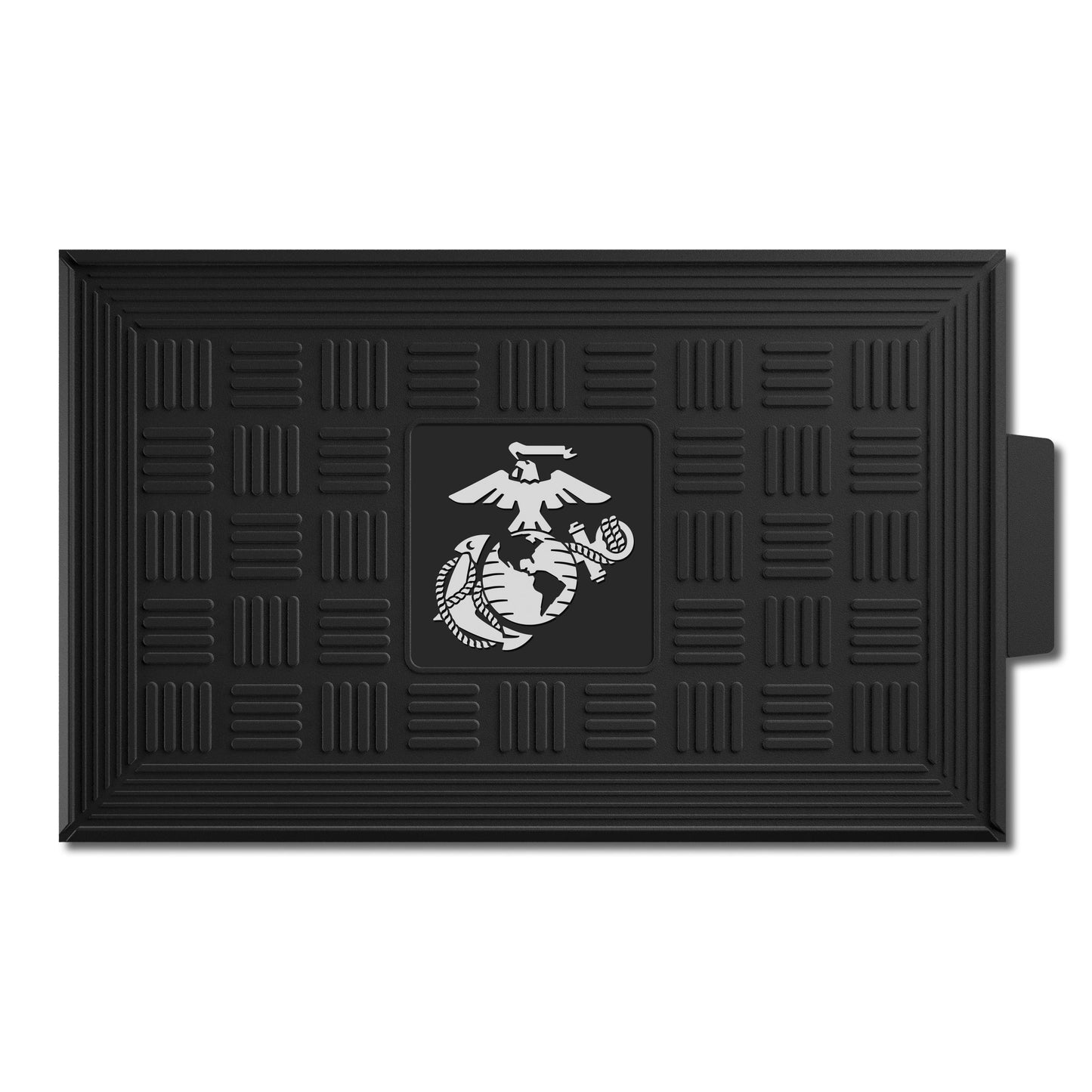 U.S. Marines Heavy Duty Vinyl Medallion Door Mat - 19.5in. x 31in. - "Marines" Official Logo