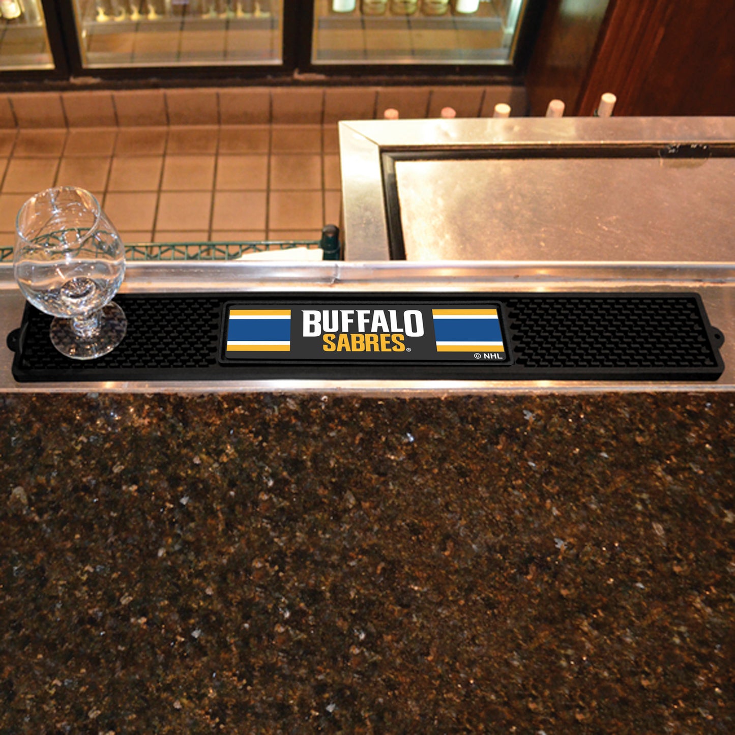 Buffalo Sabres Bar Drink Mat - 3.25in. x 24in.