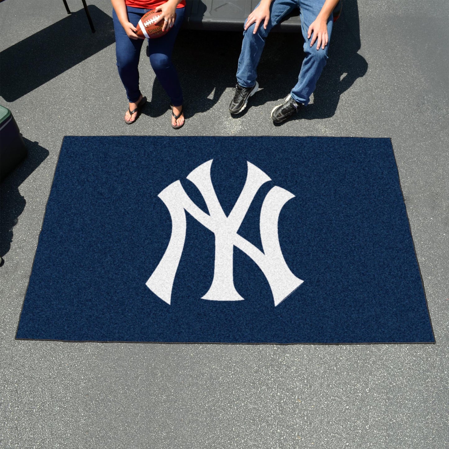 New York Yankees Ulti-Mat Rug - 5ft. x 8ft. - "NY" Logo