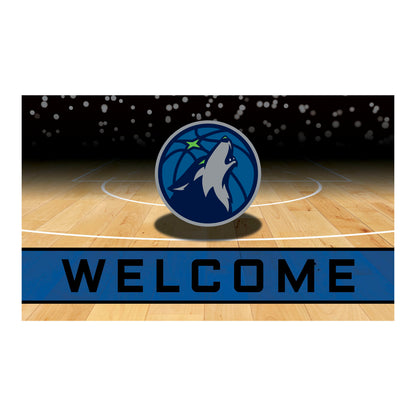 Minnesota Timberwolves Crumb Rubber Door Mat - 18in. x 30in.