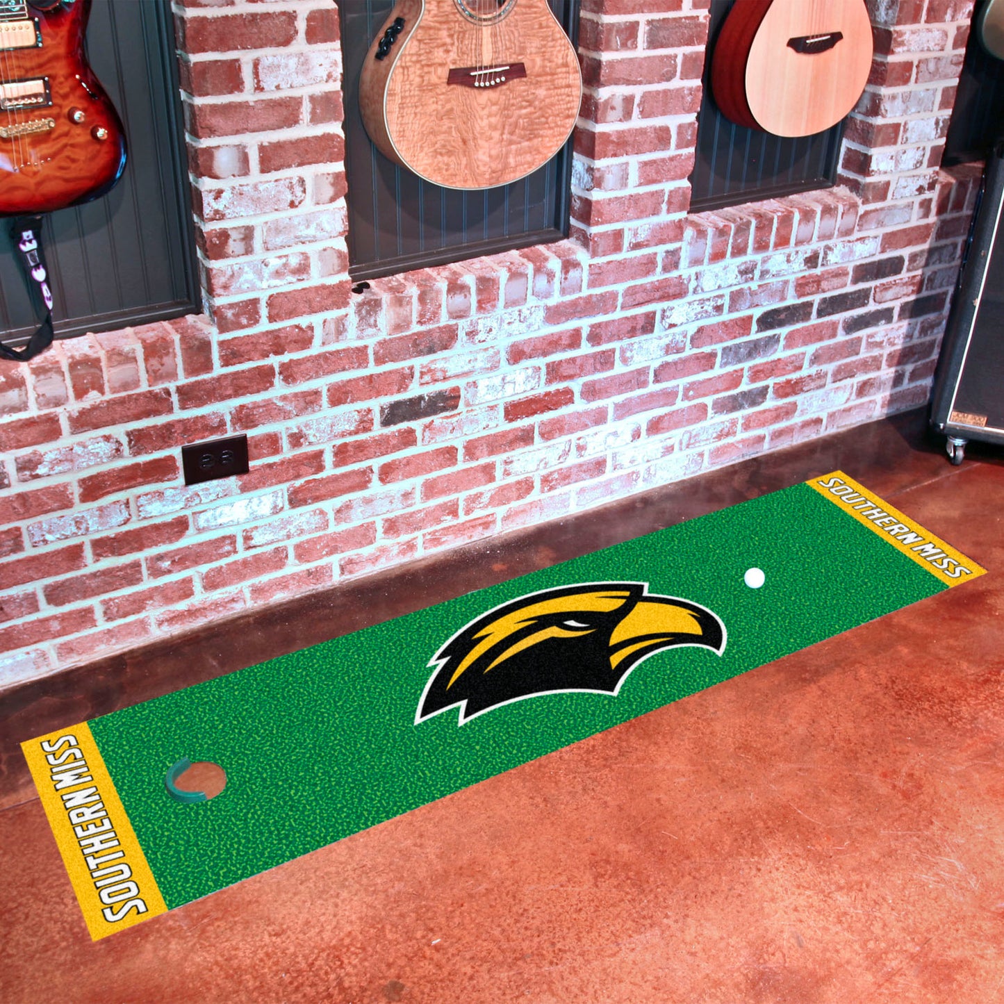 Southern Miss Golden Eagles Putting Green Mat - 1.5ft. x 6ft.