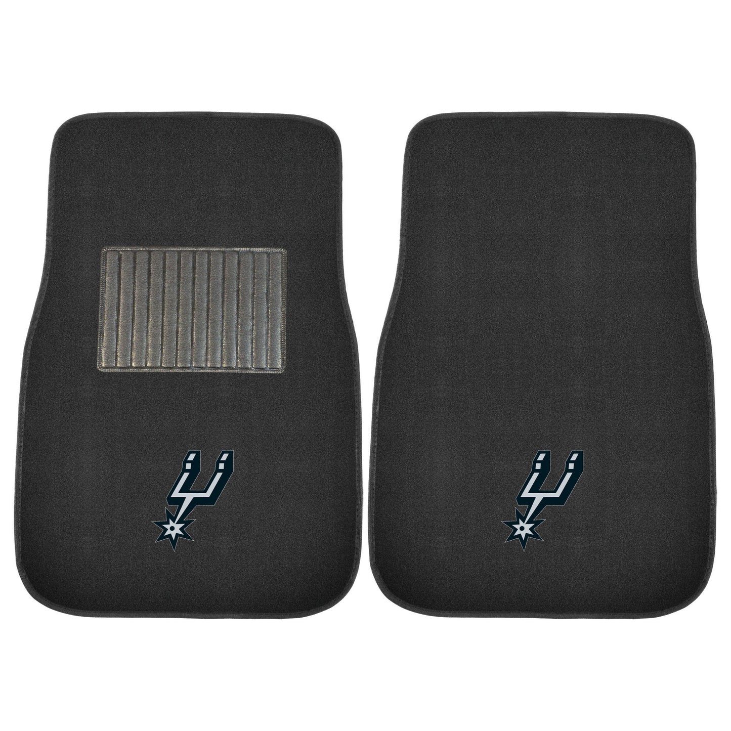 San Antonio Spurs Embroidered Car Mat Set - 2 Pieces