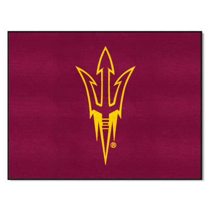 Arizona State Sun Devils All-Star Rug - 34 in. x 42.5 in. - Maroon, "Pitchfork" Logo