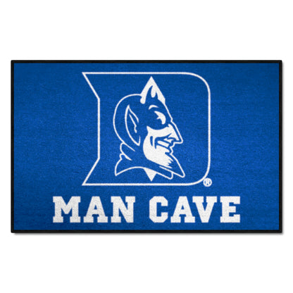 Duke Blue Devils Man Cave Starter Mat Accent Rug - 19in. x 30in. - "D & Devil" Logo