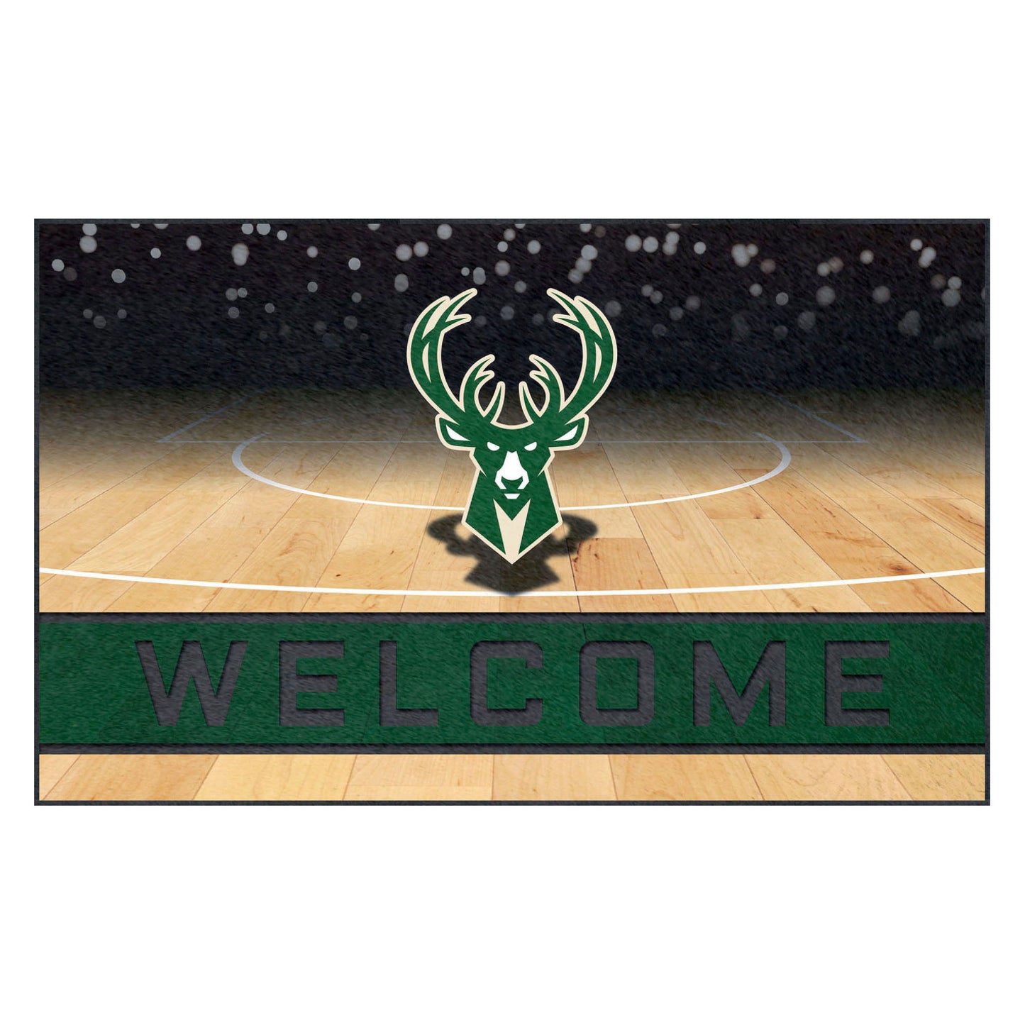 Milwaukee Bucks Crumb Rubber Door Mat - 18in. x 30in.