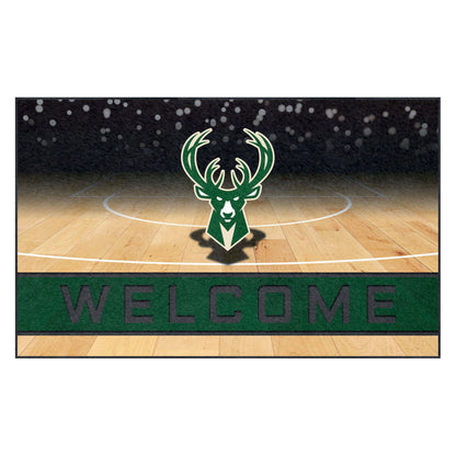 Milwaukee Bucks Crumb Rubber Door Mat - 18in. x 30in.