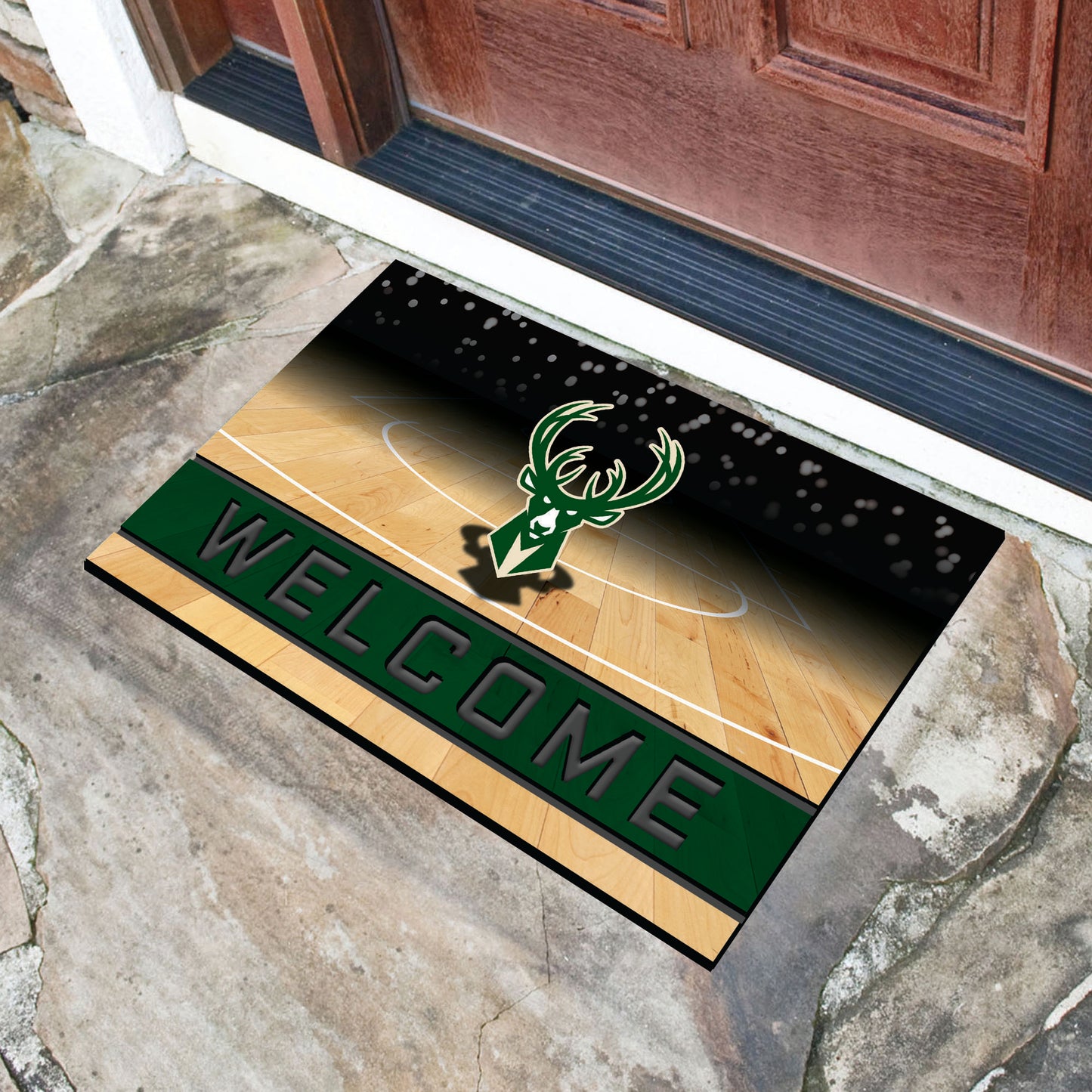 Milwaukee Bucks Crumb Rubber Door Mat - 18in. x 30in.