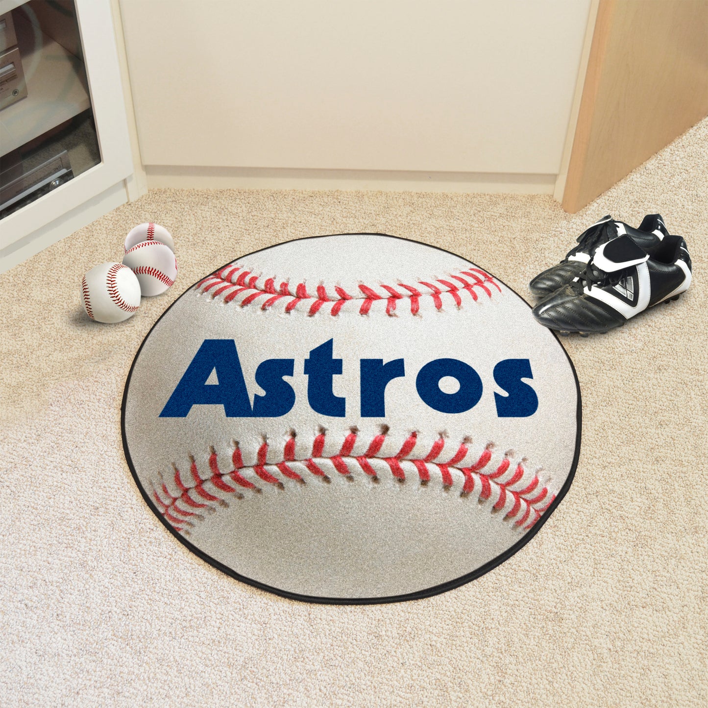 Houston Astros Baseball Rug - 27in. Diameter - Retro Collection, 1984 Houston Astros