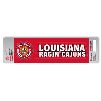 Louisiana-Lafayette Ragin' Cajuns 2 Piece Team Slogan Decal Sticker Set