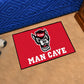 NC State Wolfpack Man Cave Starter Mat Accent Rug - 19in. x 30in. - Wolf Head Primary Logo