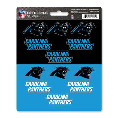 Carolina Panthers 12 Count Mini Decal Sticker Pack