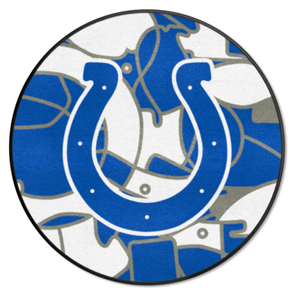 Indianapolis Colts Roundel Rug - 27in. Diameter XFIT Design