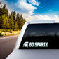Michigan State Spartans 2 Piece Team Slogan Decal Sticker Set