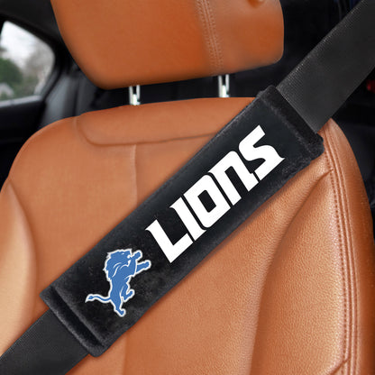 Detroit Lions Embroidered Seatbelt Pad - 2 Pieces