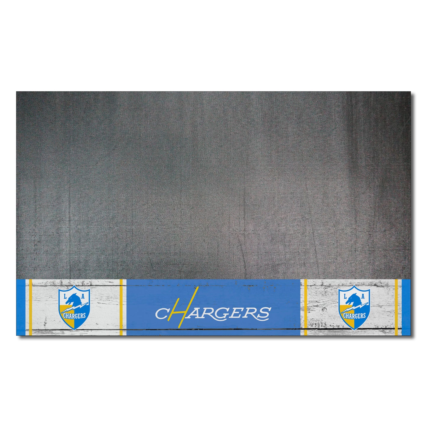 Los Angeles Chargers Vinyl Grill Mat - 26in. x 42in.NFL Retro Logo, Chargers Shield Logo