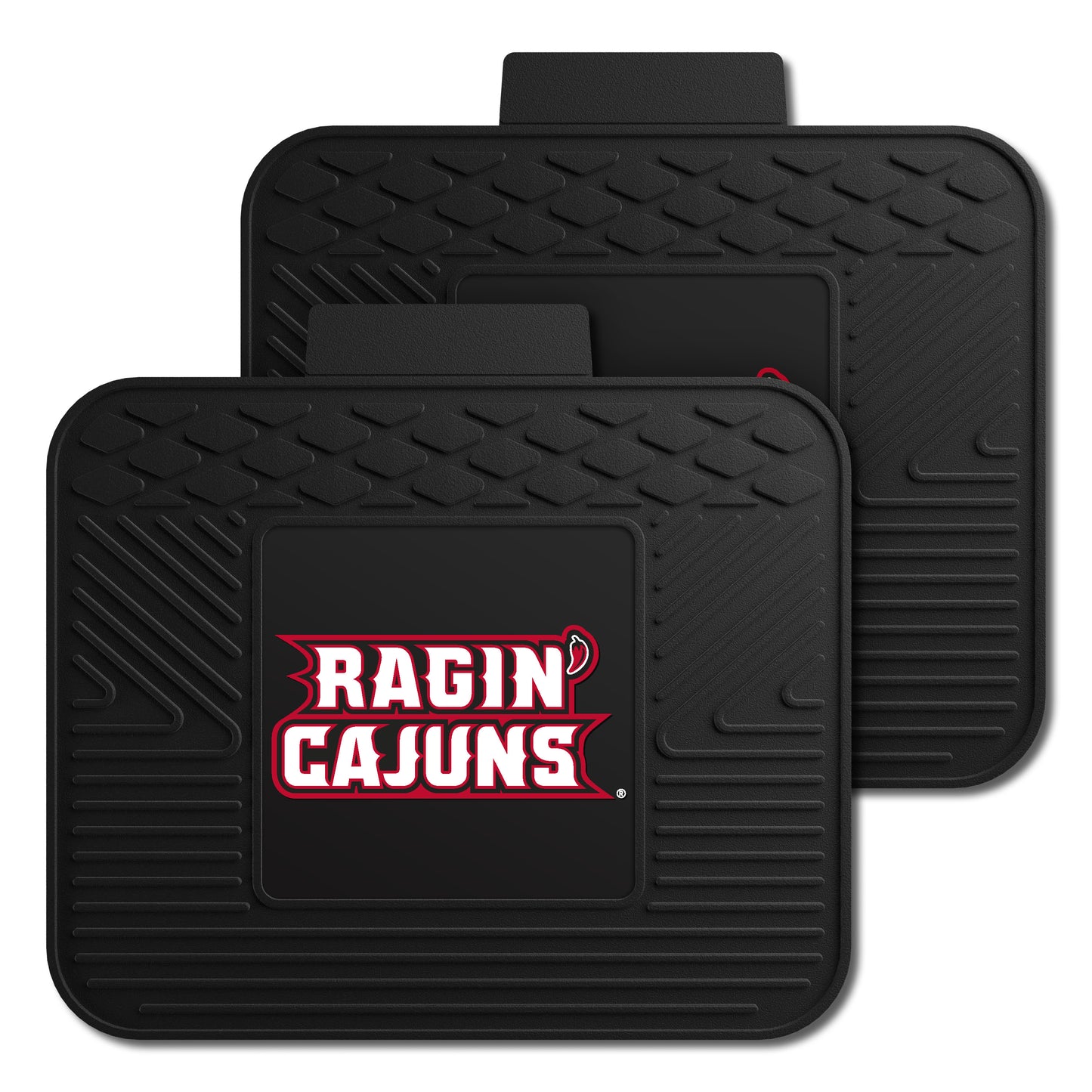 Louisiana-Lafayette Ragin' Cajuns Back Seat Car Utility Mats - 2 Piece Set