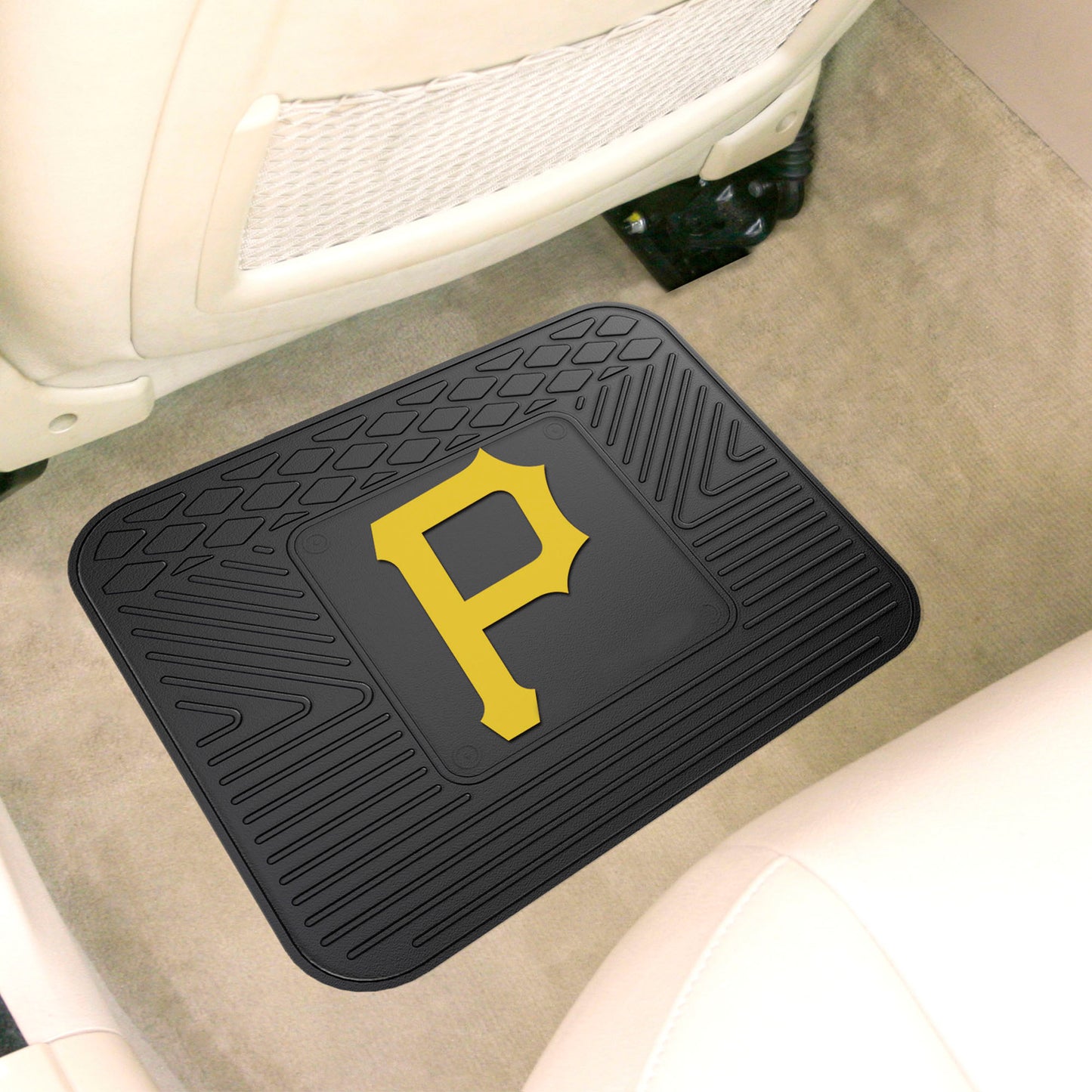 Pittsburgh Pirates Back Seat Car Utility Mat - 14in. x 17in.