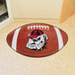 Georgia Bulldogs Football Rug - 20.5in. x 32.5in. - "Bulldog" Logo, Brown