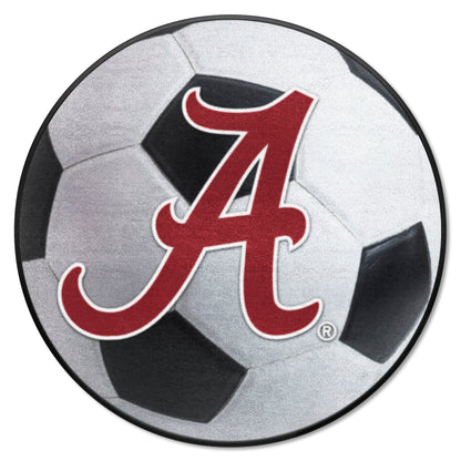 Alabama Crimson Tide Soccer Ball Rug - 27in. Diameter - A Primary Logo