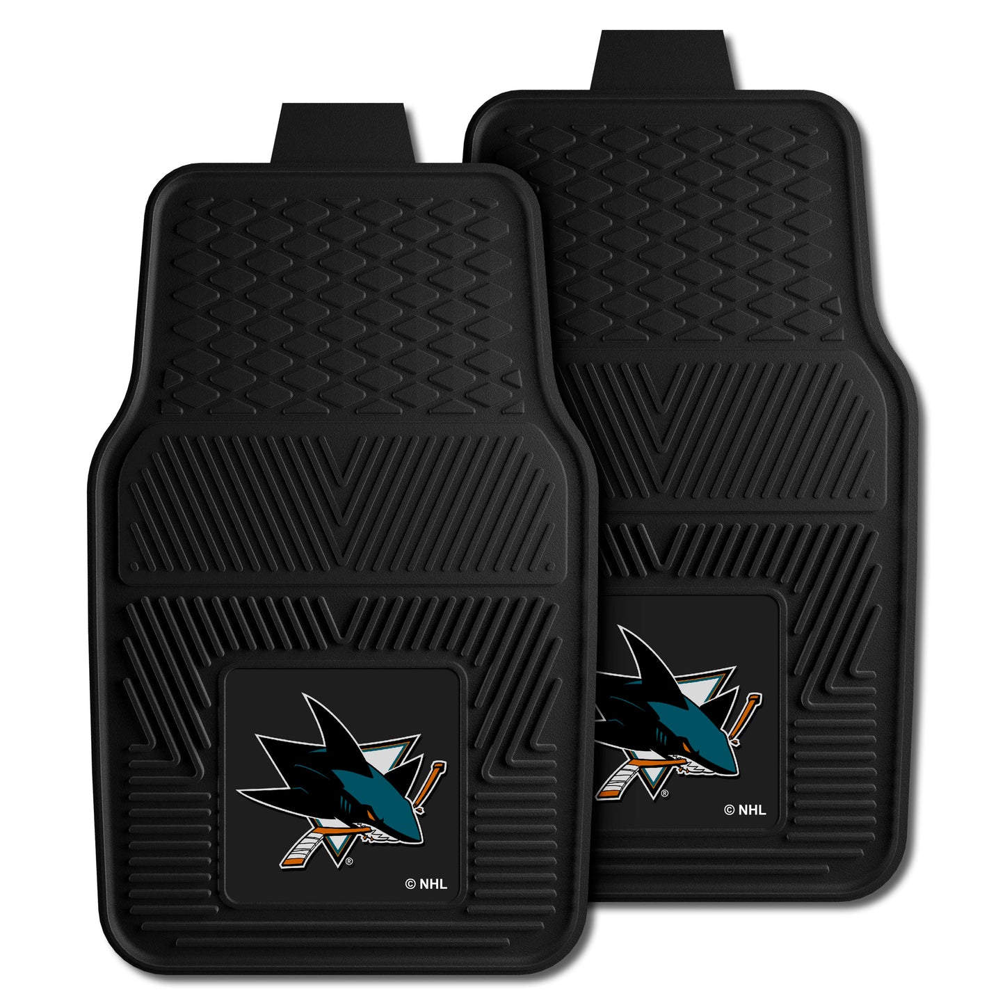 San Jose Sharks Heavy Duty Car Mat Set - 2 Pieces