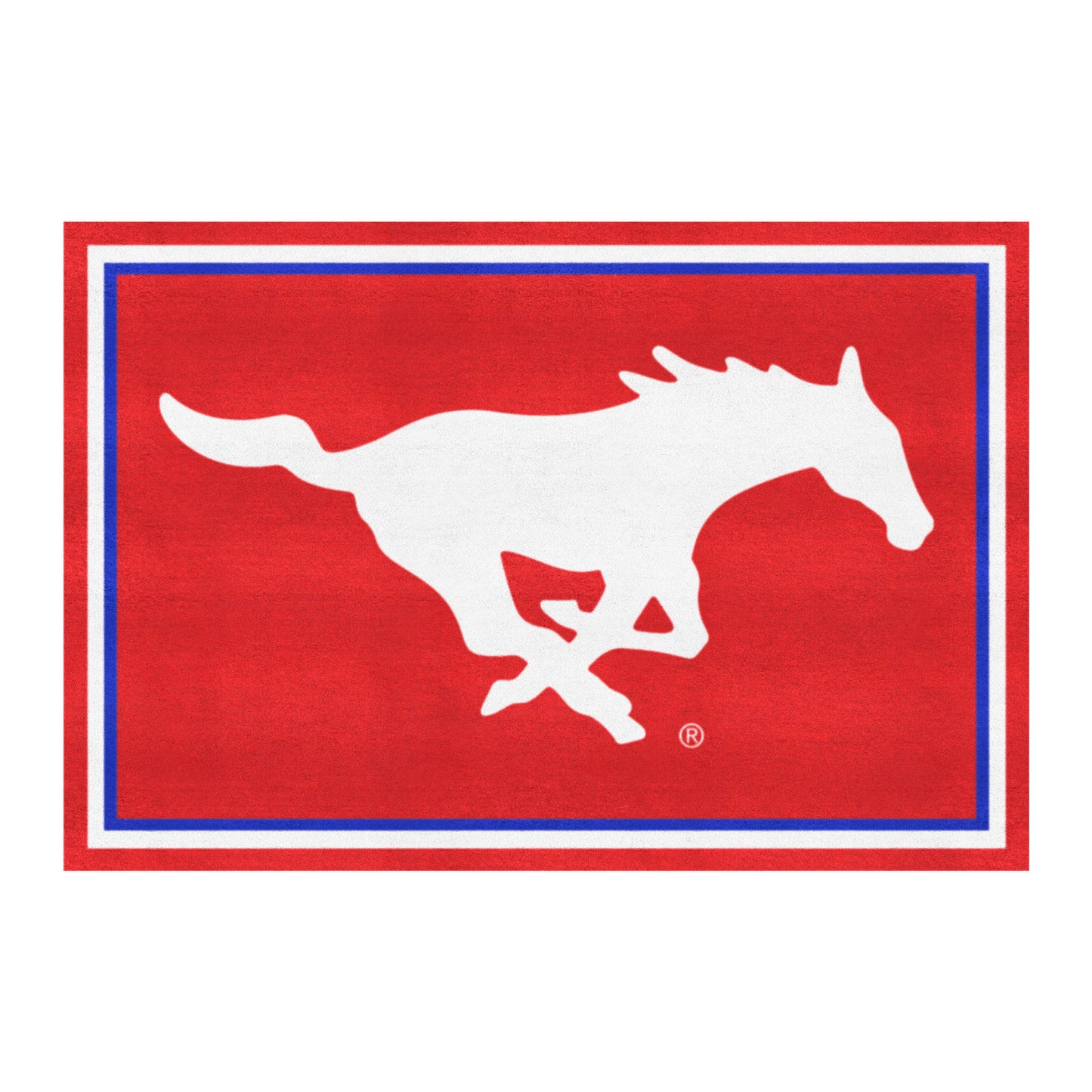 SMU Mustangs 5ft. x 8 ft. Plush Area Rug