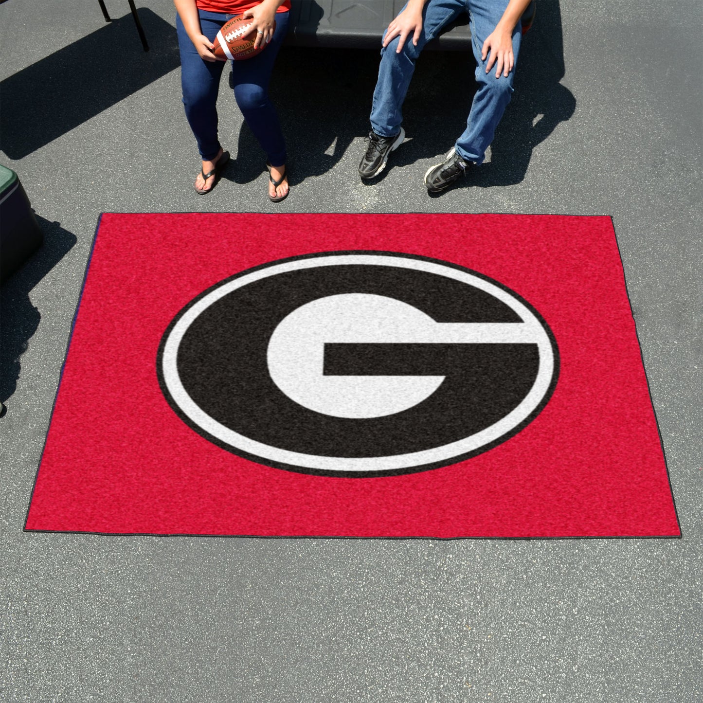 Georgia Bulldogs Ulti-Mat Rug - 5ft. x 8ft. - G Primary Logo, Red