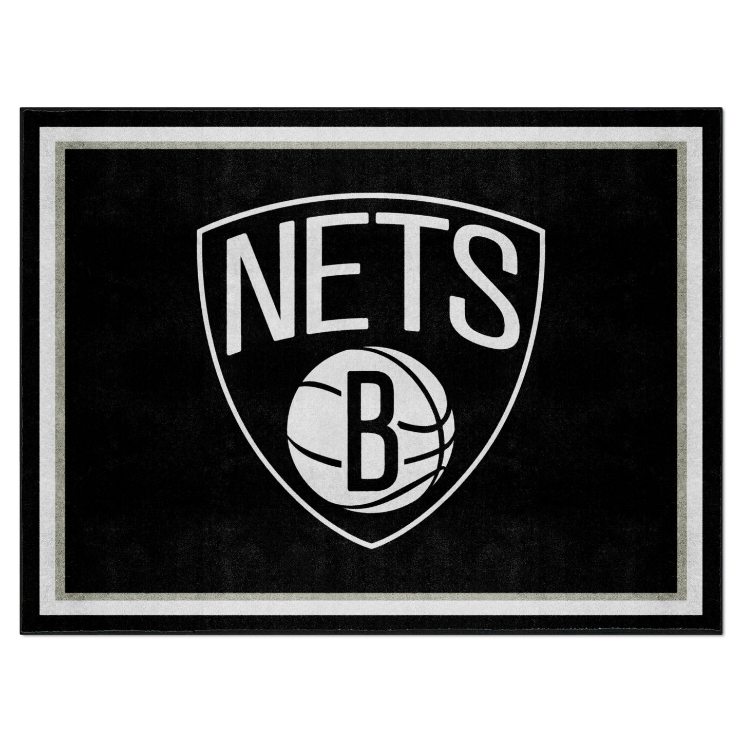 Brooklyn Nets 8ft. x 10 ft. Plush Area Rug