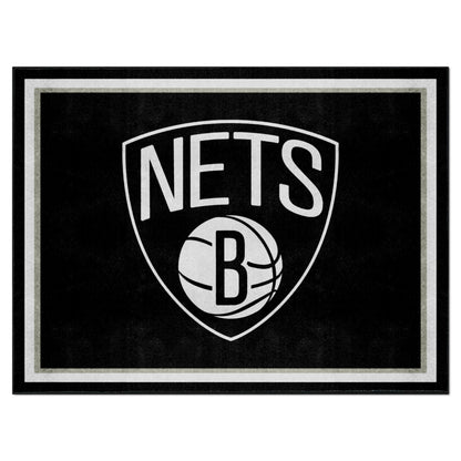 Brooklyn Nets 8ft. x 10 ft. Plush Area Rug