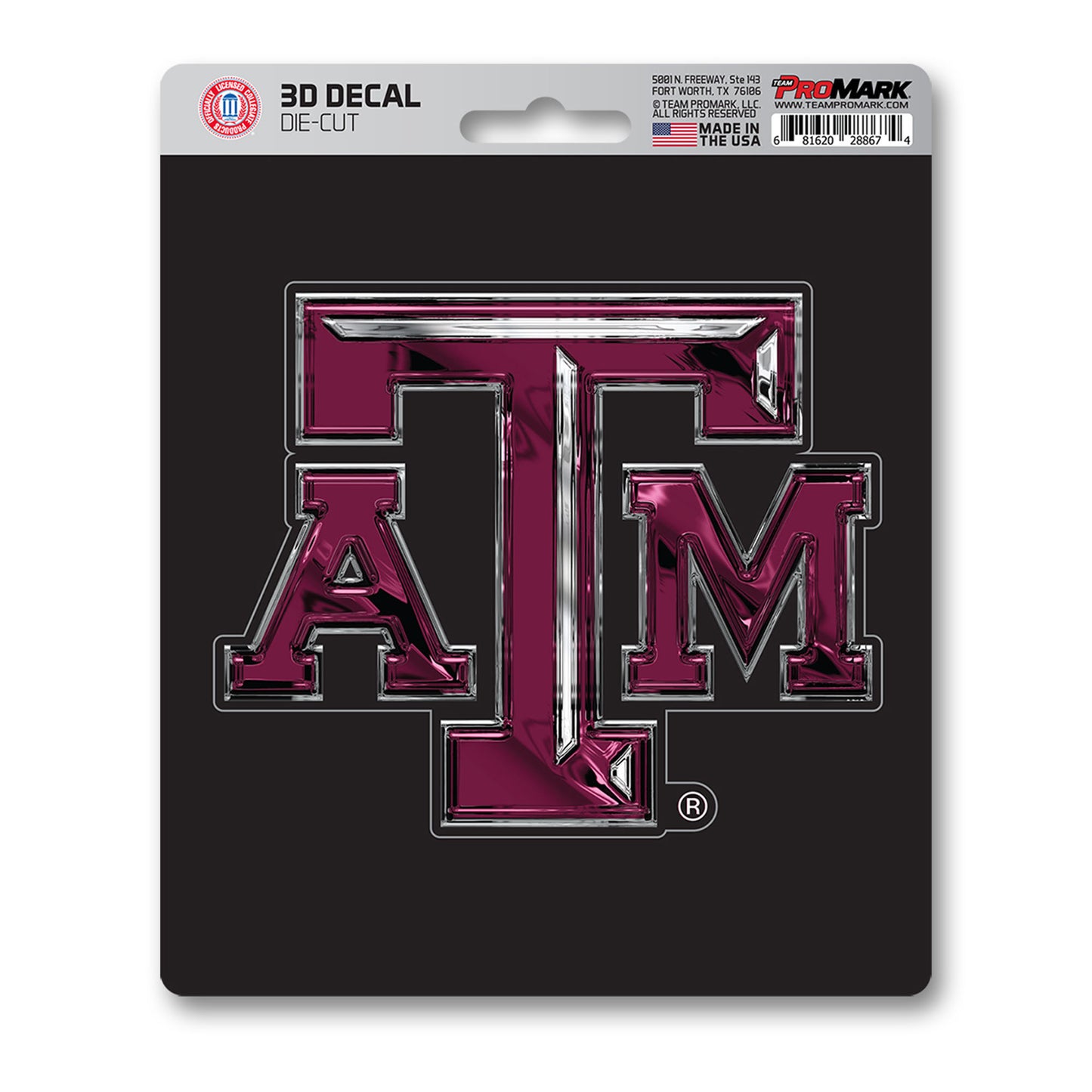 Texas A&M Aggies 3D Decal Sticker