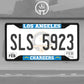 Los Angeles Chargers Metal License Plate Frame Black Finish