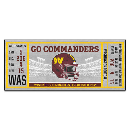 Washington Football Team Ticket Runner Rug - 30in. x 72in.