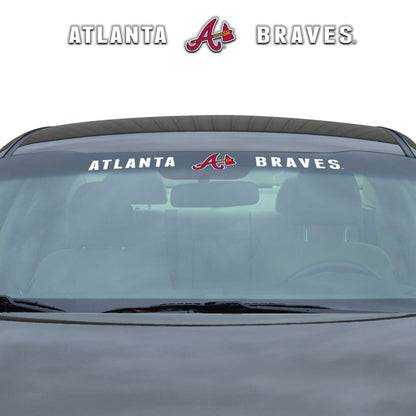 Atlanta Braves Sun Stripe Windshield Decal 3.25 in. x 34 in.