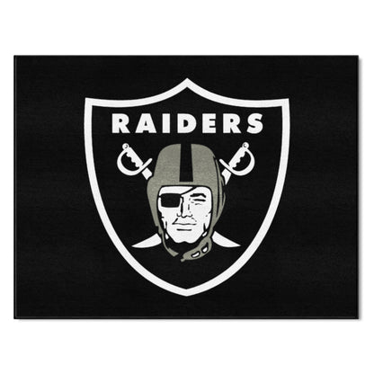 Las Vegas Raiders All-Star Rug - 34 in. x 42.5 in. - Raiders Primary Logo