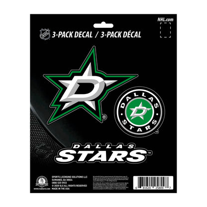 Dallas Stars 3 Piece Decal Sticker Set