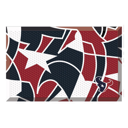 Houston Texans Rubber Scraper Door Mat XFIT Design