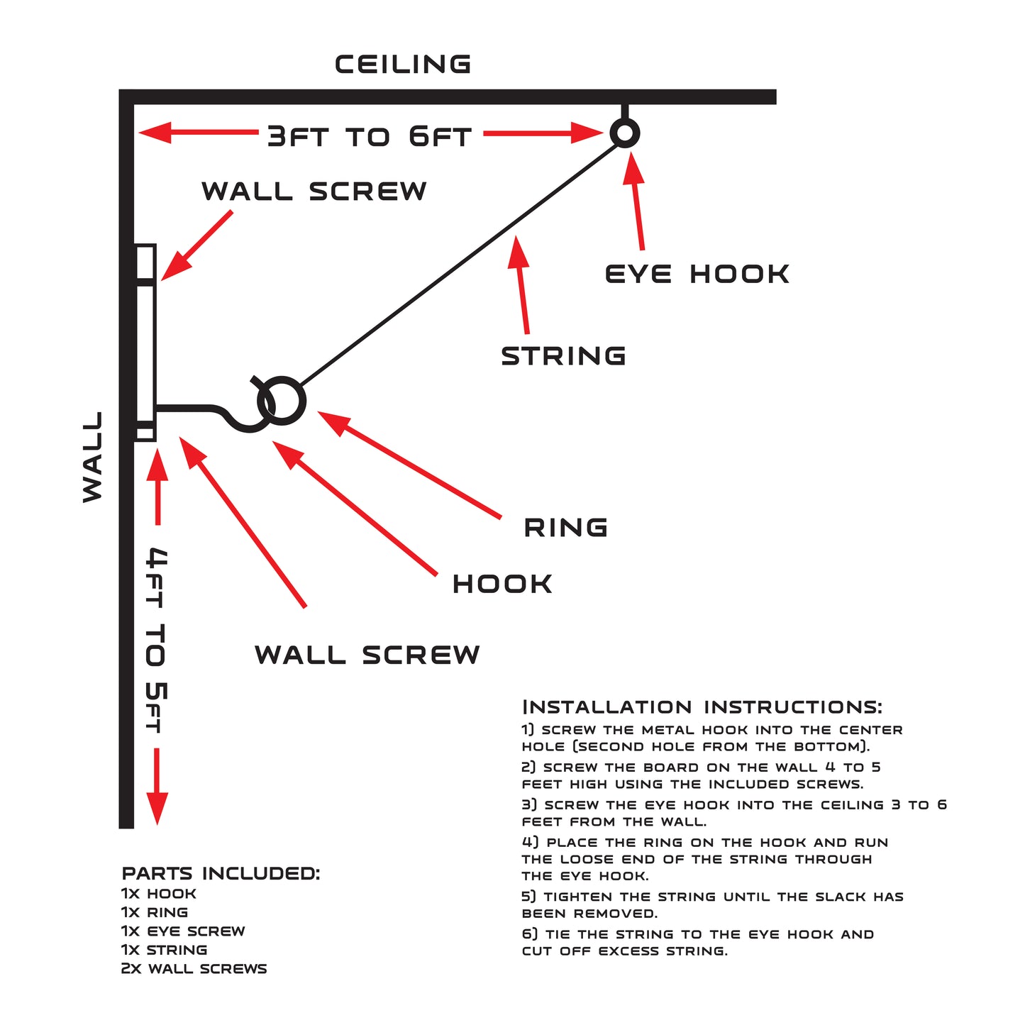 Arizona Cardinals Hook and Ring Toss Game