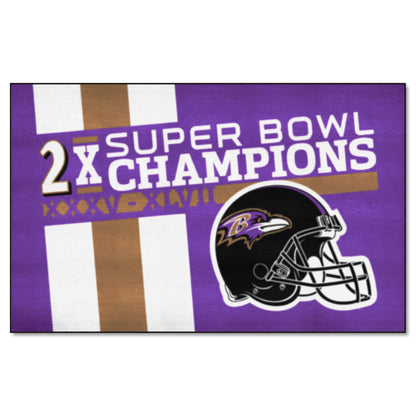 Baltimore Ravens Dynasty Ulti-Mat Rug - 5ft. x 8ft.