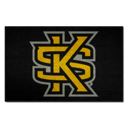 Kennesaw State Owls Starter Mat Accent Rug - 19in. x 30in. - "Interlocked KS" Logo