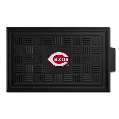 Cincinnati Reds Heavy Duty Vinyl Medallion Door Mat - 19.5in. x 31in.