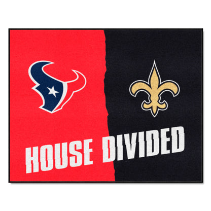 NFL Texans / Saints House Divided Rug