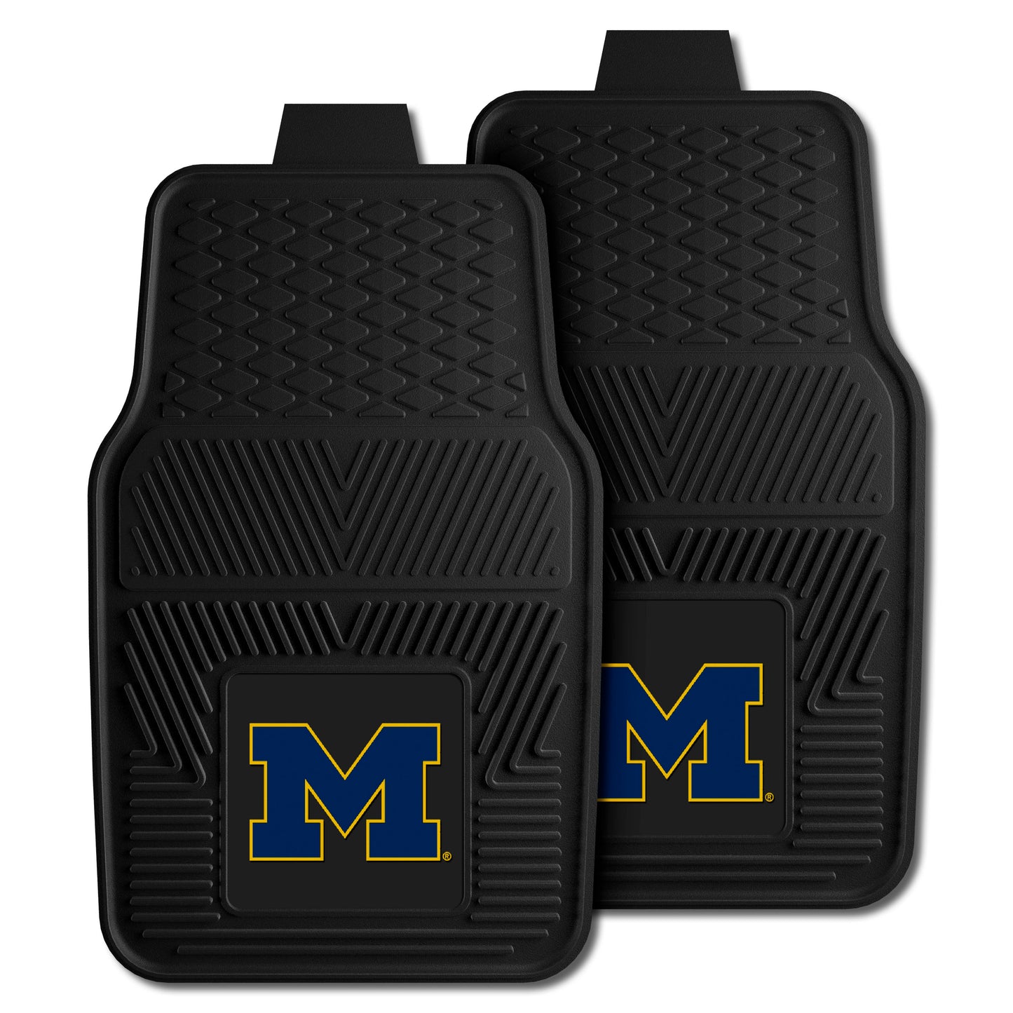 Michigan Wolverines Heavy Duty Car Mat Set - 2 Pieces