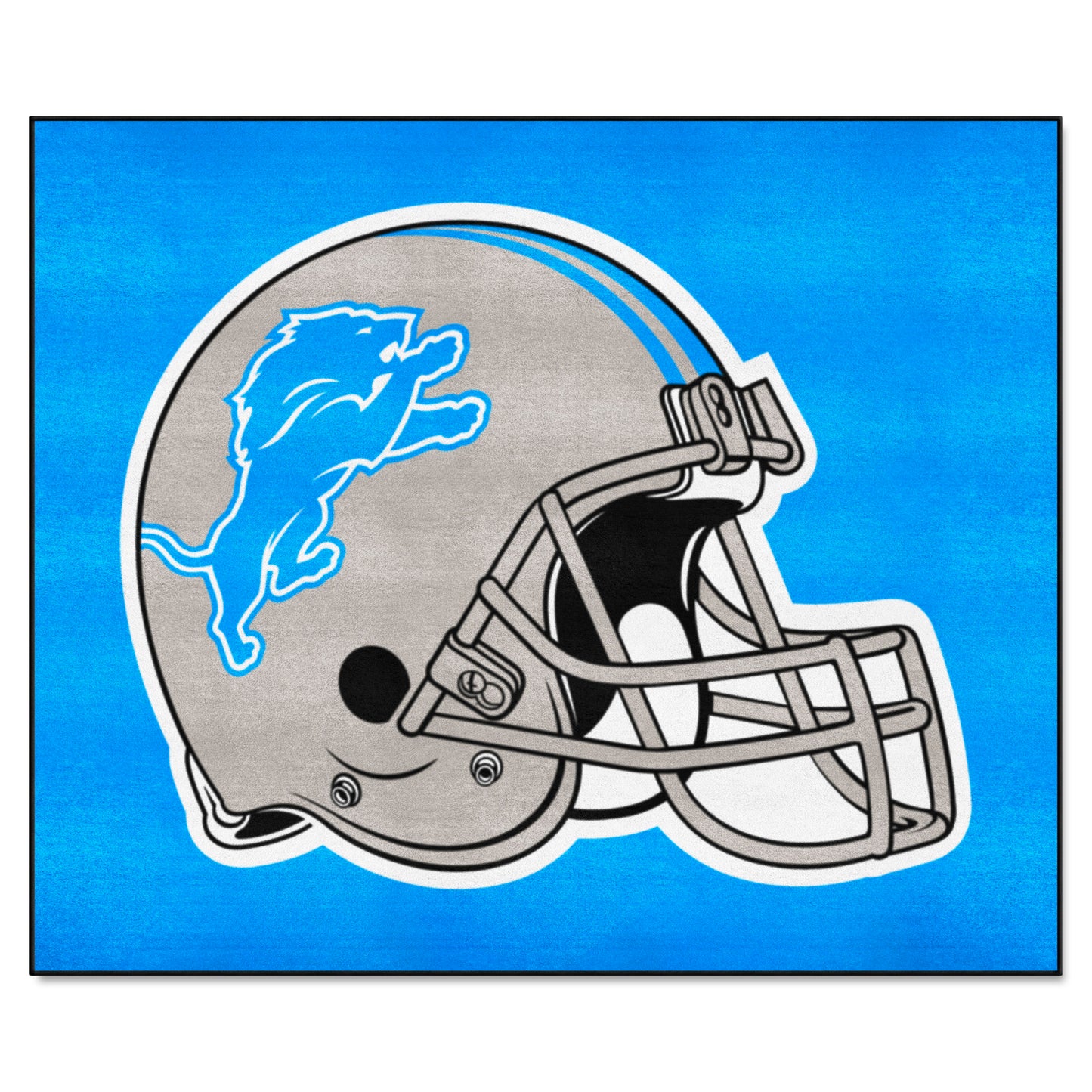 Detroit Lions Tailgater Rug - 5ft. x 6ft. - Lions Helmet Logo, Blue